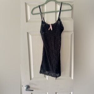 NWT Victoria's Secret Charcoal Lace Camisole